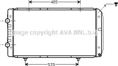 Ava Quality Cooling PE 2268 - Radiators, Motora dzesēšanas sistēma www.autospares.lv