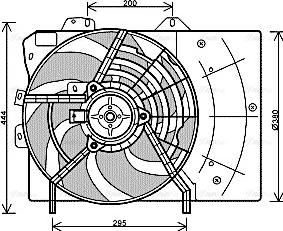 Ava Quality Cooling PE 7539 - Ventilators, Motora dzesēšanas sistēma www.autospares.lv