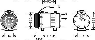 Ava Quality Cooling REAK073 - Kompresors, Gaisa kond. sistēma www.autospares.lv