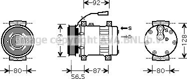 Ava Quality Cooling REK071 - Kompresors, Gaisa kond. sistēma www.autospares.lv