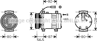 Ava Quality Cooling REK073 - Kompresors, Gaisa kond. sistēma www.autospares.lv