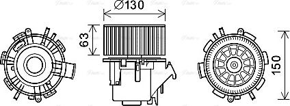 Ava Quality Cooling RT8599 - Salona ventilators www.autospares.lv