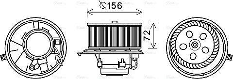 Ava Quality Cooling RT8581 - Salona ventilators www.autospares.lv