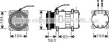 Ava Quality Cooling RT K433 - Kompresors, Gaisa kond. sistēma www.autospares.lv