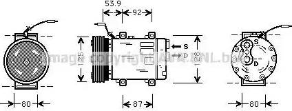 Ava Quality Cooling RT K073 - Kompresors, Gaisa kond. sistēma www.autospares.lv