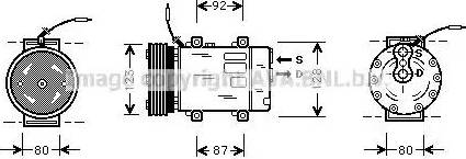 Ava Quality Cooling RT K243 - Kompresors, Gaisa kond. sistēma www.autospares.lv