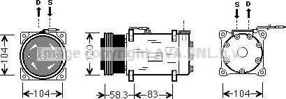 Ava Quality Cooling RT K284 - Kompresors, Gaisa kond. sistēma www.autospares.lv