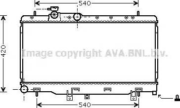 Ava Quality Cooling SU 2052 - Radiators, Motora dzesēšanas sistēma www.autospares.lv
