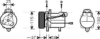 Ava Quality Cooling SZAK092 - Kompresors, Gaisa kond. sistēma www.autospares.lv