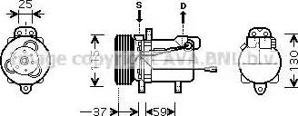 Ava Quality Cooling SZ K092 - Kompresors, Gaisa kond. sistēma www.autospares.lv