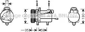 Ava Quality Cooling SZ K069 - Kompresors, Gaisa kond. sistēma www.autospares.lv