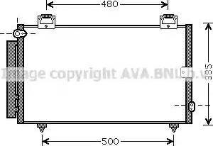 Ava Quality Cooling TO5594 - Kondensators, Gaisa kond. sistēma www.autospares.lv