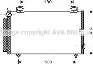 Ava Quality Cooling TOA5594 - Kondensators, Gaisa kond. sistēma www.autospares.lv