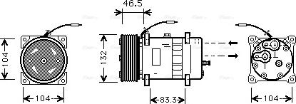 Ava Quality Cooling VLAK037 - Kompresors, Gaisa kond. sistēma www.autospares.lv