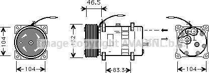 Ava Quality Cooling VLK037 - Kompresors, Gaisa kond. sistēma www.autospares.lv