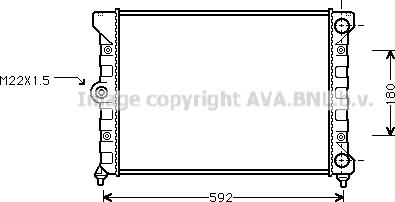 Ava Quality Cooling VNA2099 - Radiators, Motora dzesēšanas sistēma www.autospares.lv