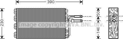Ava Quality Cooling VNV185 - Iztvaikotājs, Gaisa kondicionēšanas sistēma www.autospares.lv