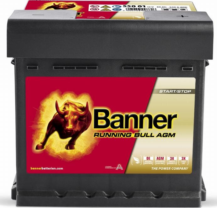 BannerPool 016550010101 - Startera akumulatoru baterija www.autospares.lv