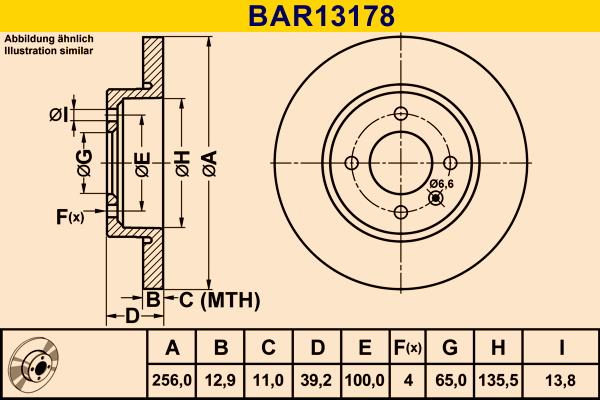 Barum BAR13178 - Bremžu diski www.autospares.lv