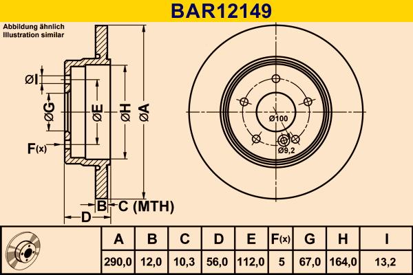 Barum BAR12149 - Bremžu diski www.autospares.lv