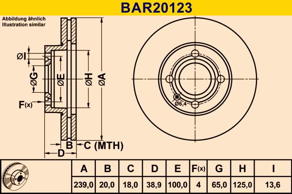 Barum BAR20123 - Bremžu diski www.autospares.lv