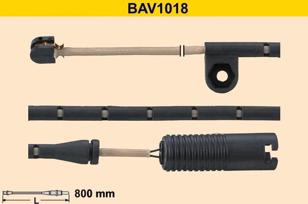 Barum BAV1018 - Indikators, Bremžu uzliku nodilums www.autospares.lv