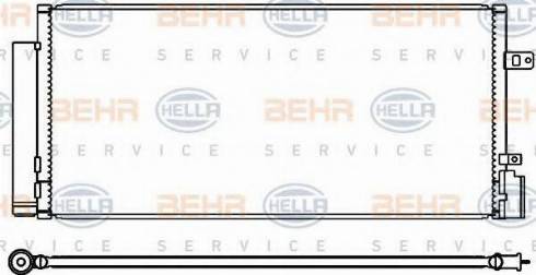 BEHR HELLA Service 8FC 351 344-181 - Kondensators, Gaisa kond. sistēma www.autospares.lv