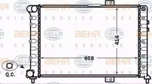 BEHR HELLA Service 8MK 376 766-091 - Radiators, Motora dzesēšanas sistēma www.autospares.lv
