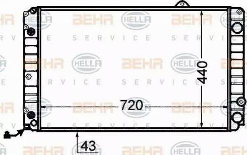 BEHR HELLA Service 8MK 376 766-181 - Radiators, Motora dzesēšanas sistēma www.autospares.lv