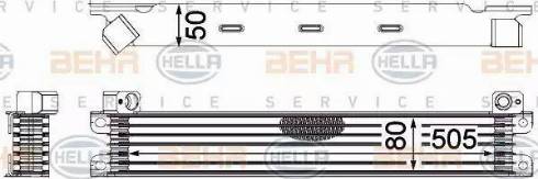 BEHR HELLA Service 8MO 376 783-781 - Eļļas radiators, Motoreļļa www.autospares.lv