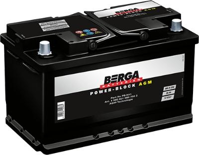 BERGA 5809010807502 - Startera akumulatoru baterija www.autospares.lv