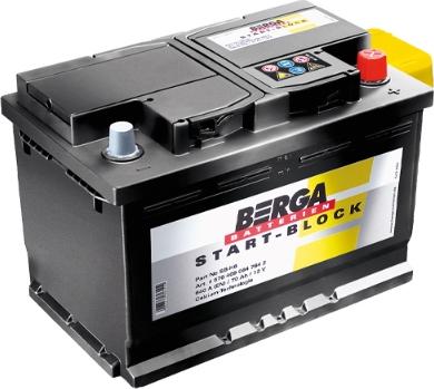 BERGA 5564000487642 - Startera akumulatoru baterija www.autospares.lv