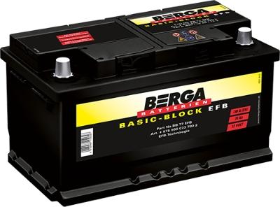 BERGA 5755000737902 - Startera akumulatoru baterija www.autospares.lv