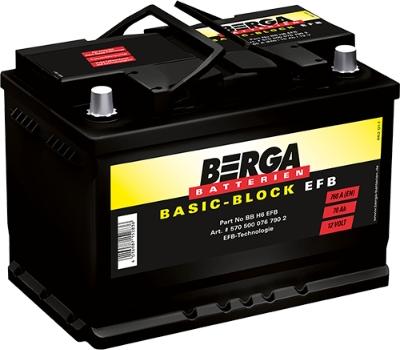 BERGA 5705000767902 - Startera akumulatoru baterija www.autospares.lv