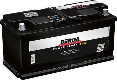 BERGA 6059010957502 - Startera akumulatoru baterija www.autospares.lv