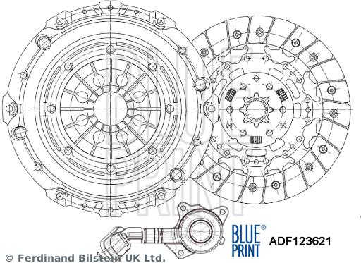 Blue Print ADF123621 - Sajūga komplekts www.autospares.lv