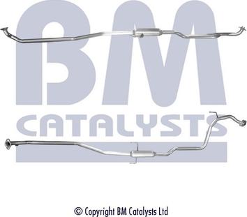 BM Catalysts BM50572 - Izplūdes caurule www.autospares.lv