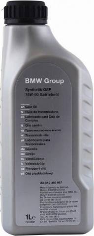 BMW 83 22 2 365 987 - Manuālās pārnesumkārbas eļļa www.autospares.lv