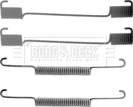 Borg & Beck BBK6093 - Piederumu komplekts, Bremžu loki www.autospares.lv