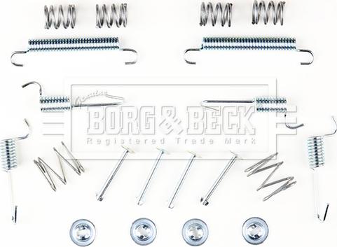 Borg & Beck BBK6304 - Piederumu komplekts, Stāvbremzes mehānisma bremžu loks www.autospares.lv