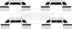 Borg & Beck BBK1336 - Piederumu komplekts, Disku bremžu uzlikas www.autospares.lv