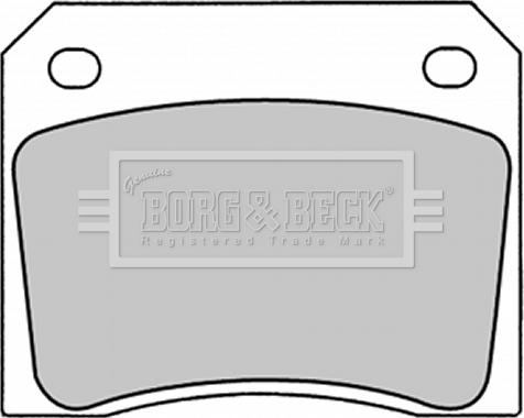 Borg & Beck BBP1281 - Bremžu uzliku kompl., Disku bremzes www.autospares.lv