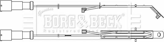 Borg & Beck BWL33095 - Indikators, Bremžu uzliku nodilums www.autospares.lv