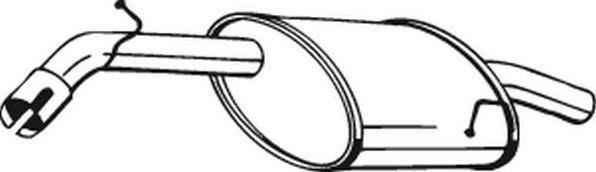 Bosal 141-139 - Izplūdes gāzu trokšņa slāpētājs (pēdējais) www.autospares.lv