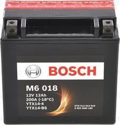 BOSCH 0 092 M60 180 - Startera akumulatoru baterija www.autospares.lv