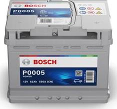 BOSCH 0 092 P00 050 - Startera akumulatoru baterija www.autospares.lv