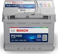 BOSCH 0 092 P01 050 - Startera akumulatoru baterija www.autospares.lv