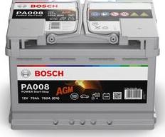 BOSCH 0 092 PA0 080 - Startera akumulatoru baterija www.autospares.lv