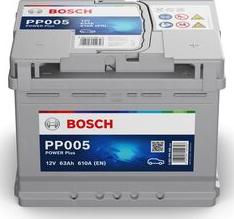 BOSCH 0 092 PP0 050 - Startera akumulatoru baterija www.autospares.lv