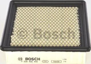 BOSCH F 026 400 408 - Gaisa filtrs www.autospares.lv